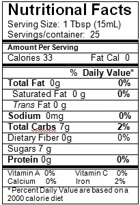 On Tap Oil & Vinegar balsamic vinegar nutritional info