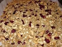 Cranberry, Coconut, Cashew Granola