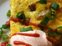 Roasted Pepper & Potato Frittata